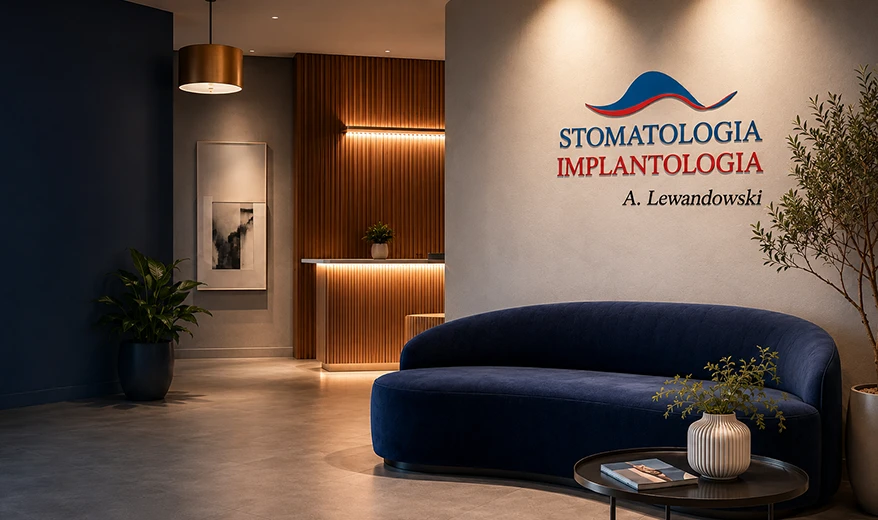 Recepcja kliniki Stomatologia Implantologia w Warszawie
